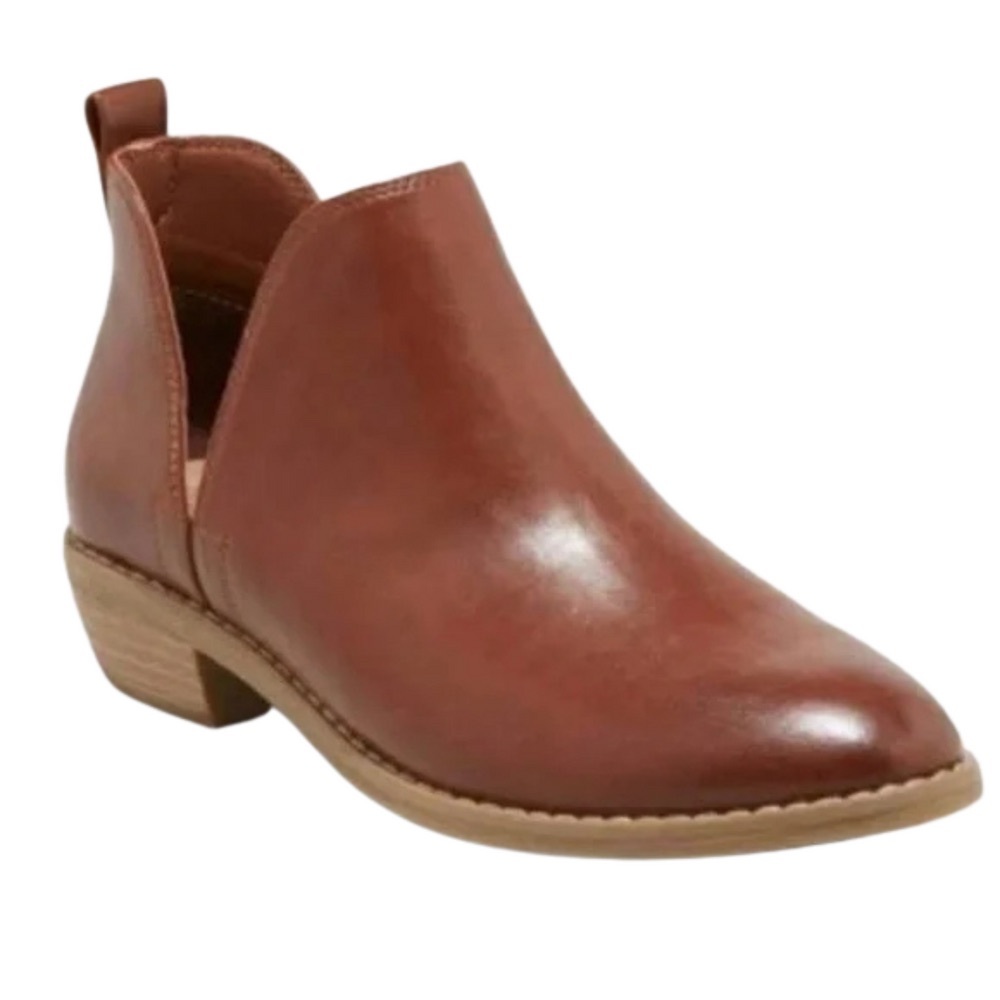 Universal Thread Dark Cognac Booties - image 2